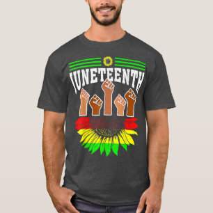 Camiseta Sunflower Fist Jundécimo História Negra Africana A