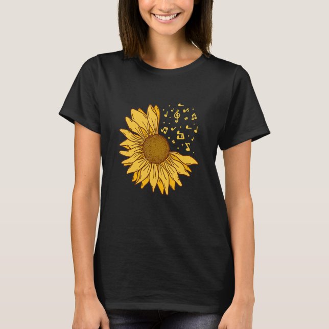 Camiseta Sunflower Hope Positive Music Flowers Sunflowers 1 (Frente)