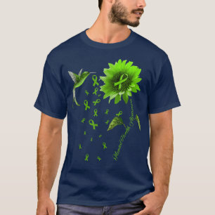 Camiseta Sunflower Humingbird Green Ribbon Health A