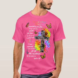 Camiseta Sunflower Jesus Cruzando Borboleta Eu Posso Imagin