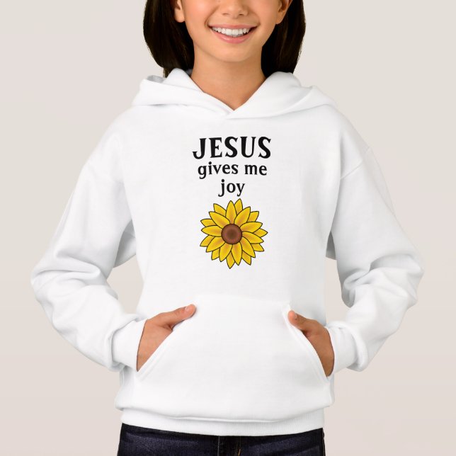 Camiseta Sunflower Jesus me dá alegria (Frente)