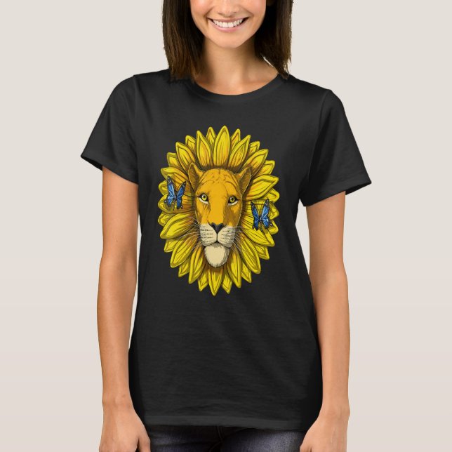 Camiseta Sunflower Lion  I'm A Child Of God (Frente)