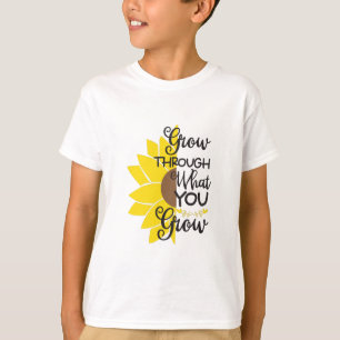 Camiseta Sunflower Lover Cresça Através Do Que Cresce