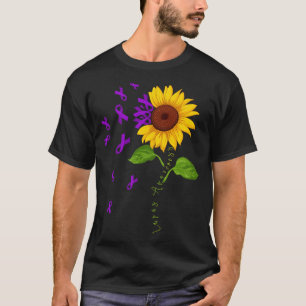 Camiseta Sunflower Melanoma e Guerreiro de Sensibilização d