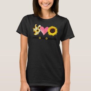 Camiseta Sunflower Peace Love Sunshine