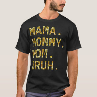 Camiseta Sunflower Seamless Mamãe Mamãe Bruh Engraçado Boy