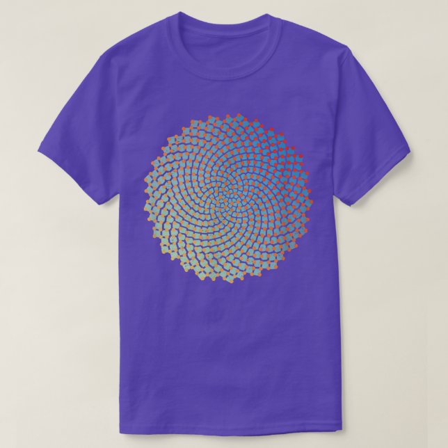 Camiseta Sunflower Seeds Fibonacci Spiral Funny Math Nerd G (Frente do Design)