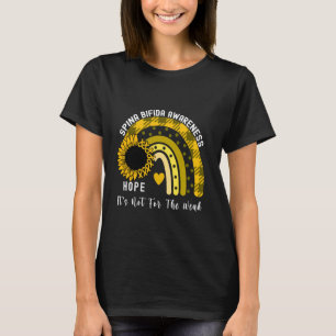 Camiseta Sunflower Spina Bifida consciência Spina Bifida