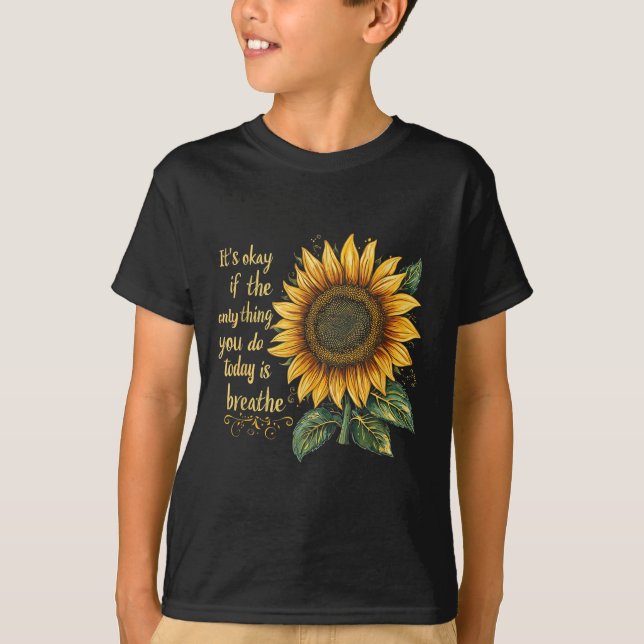 Camiseta Sunflower Suicide Awareness  (Frente)