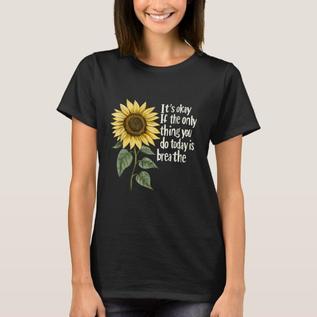 Camiseta Sunflower Suicide Awareness  (Frente)