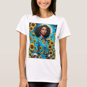 Camiseta Sunflower T Shirt Beleza Lua Retroestética