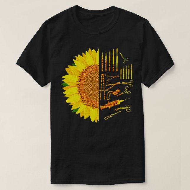 Camiseta Sunflower técnico cirúrgico (Frente do Design)