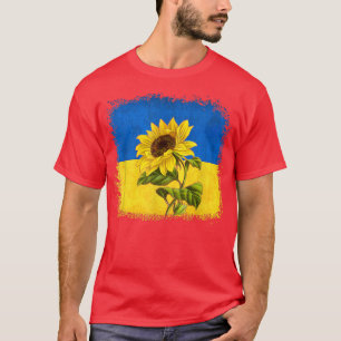 Camiseta Sunflower Ucraniano Defende A Ucrânia Ukr