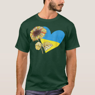 Camiseta Sunflower Ucraniano Stand Com Ucrânia Ukrain