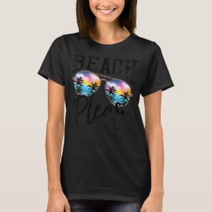 Camiseta Sunglass Beach Please Hawaii Beach Hello Summer