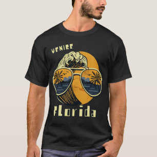 Camiseta Sunglass Flórida Venice Palm tree Ocean Beach