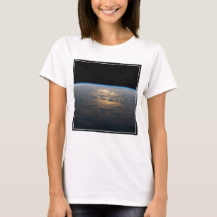 Camiseta Sunglint Beams De Um Pacífico Sul Parcialmente Nub