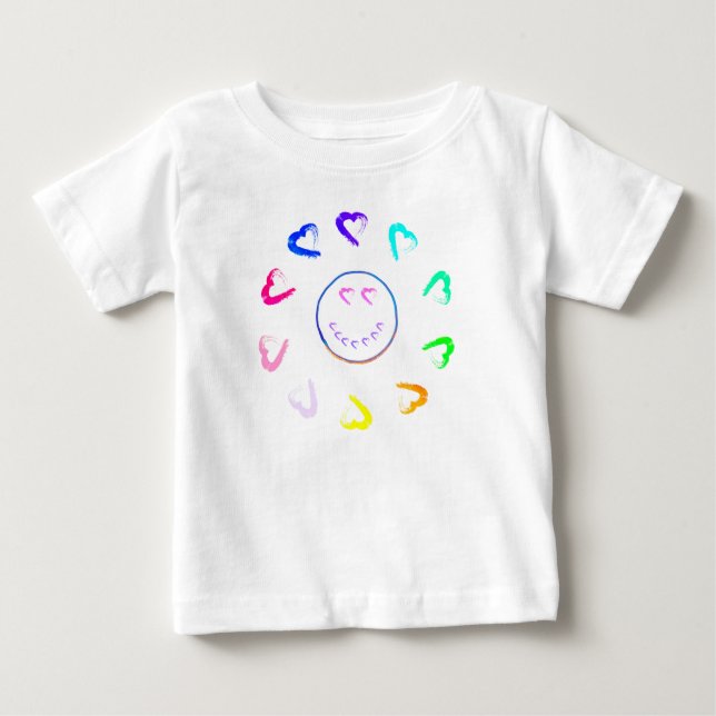 Camiseta Sunheart para Bebê (Frente)