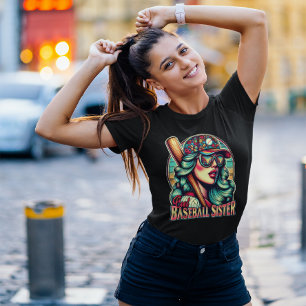 Camiseta Sunny Batter: Irmã Legal Baseball