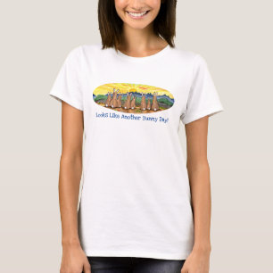 Camiseta Sunny Day Morning Sunrise Arte Familiar Coelho