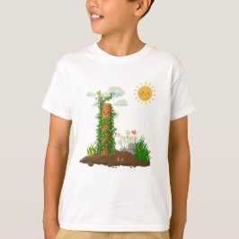 Camiseta Sunny Pun Garden Climbing Plant Totem Kids