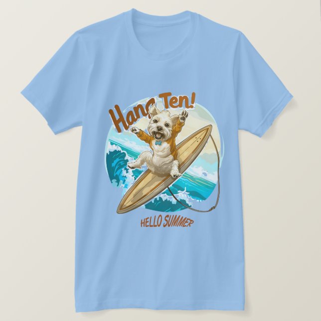 Camiseta Sunny Skater Pup (Frente do Design)