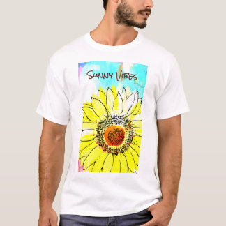 Camiseta Sunny Vibes vibrador de girassol