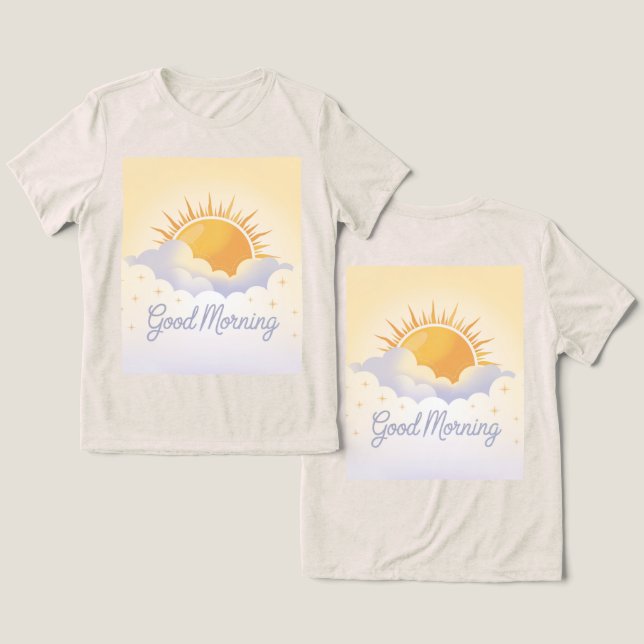 Camiseta Sunny Yellow Good Morning Oatlight (Design Frente e Verso)