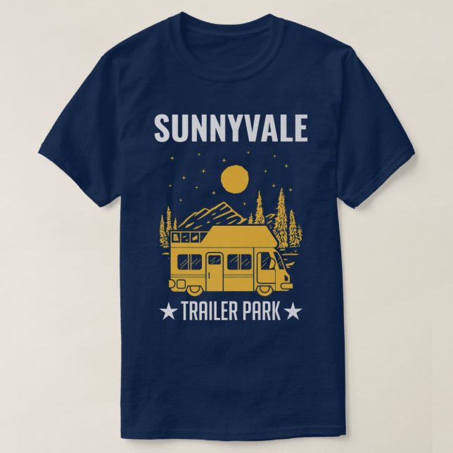 Camiseta Sunnyvale Trailer Park Mobile Home Truck 2627 (Frente do Design)
