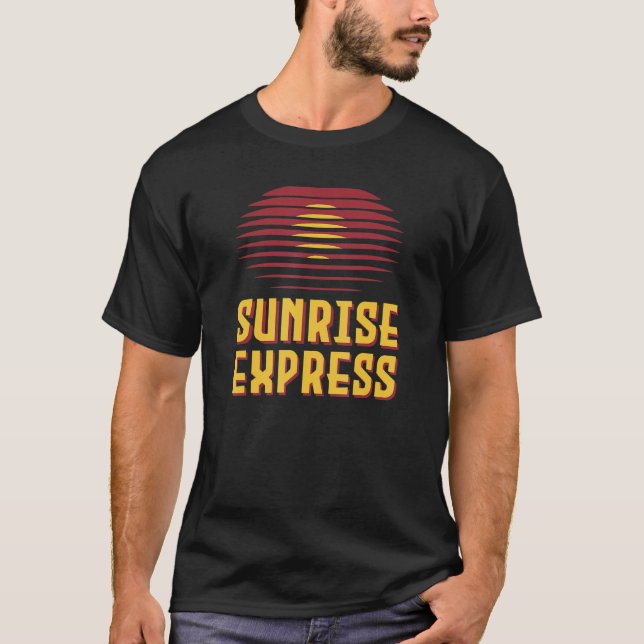 Camiseta Sunrise Express Trem Japão Okayama Izumo Ta (Frente)