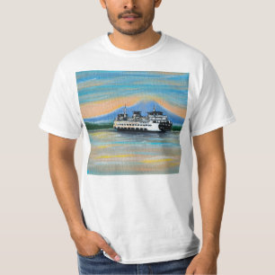 Camiseta Sunrise Ferry Painting