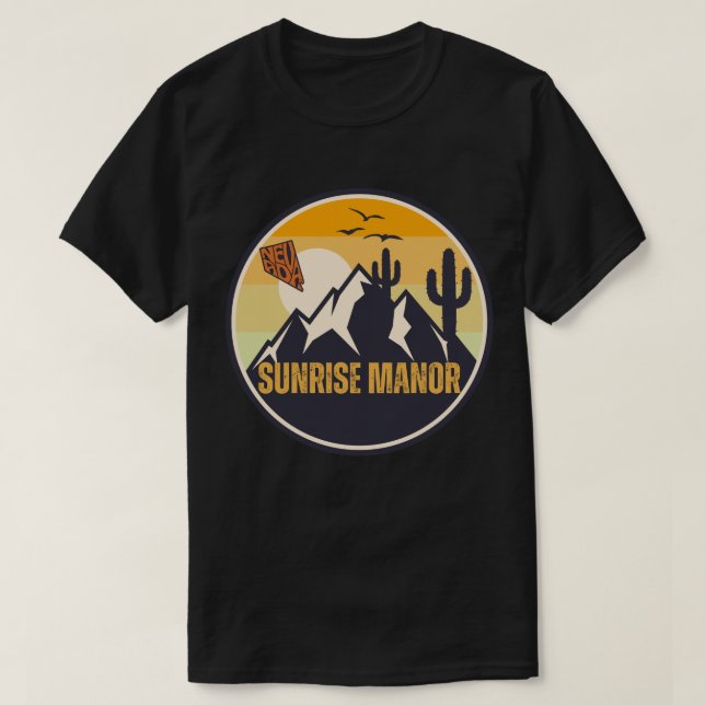 Camiseta Sunrise Manor, Nevada (Frente do Design)