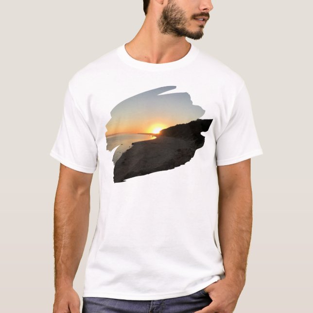 Camiseta Sunrise sobre Long Island Sound (Frente)