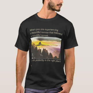 Camiseta Sunrise Sunset Famosa Cotação Art Ter Scott