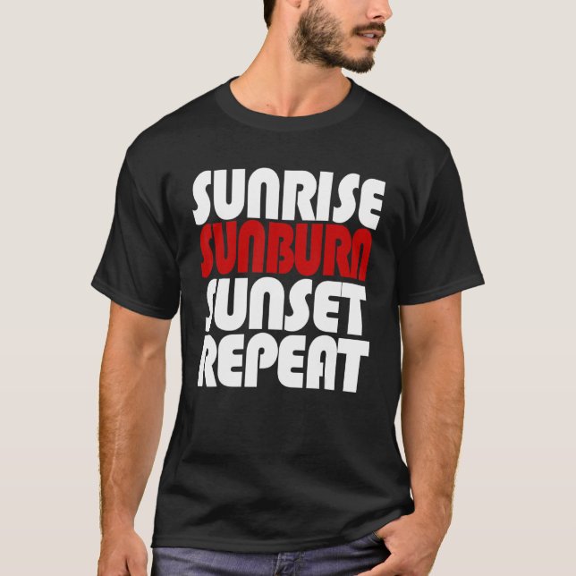Camiseta Sunrise Sunset Repetir (Frente)