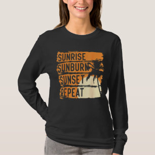 Camiseta Sunrise Sunset Repetir E Verão E Praia V