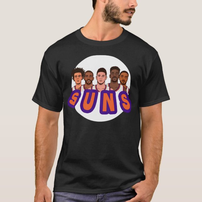 Camiseta Suns Dbook Booker Cp3 Ayton Cam Johnson Phoenix (Frente)