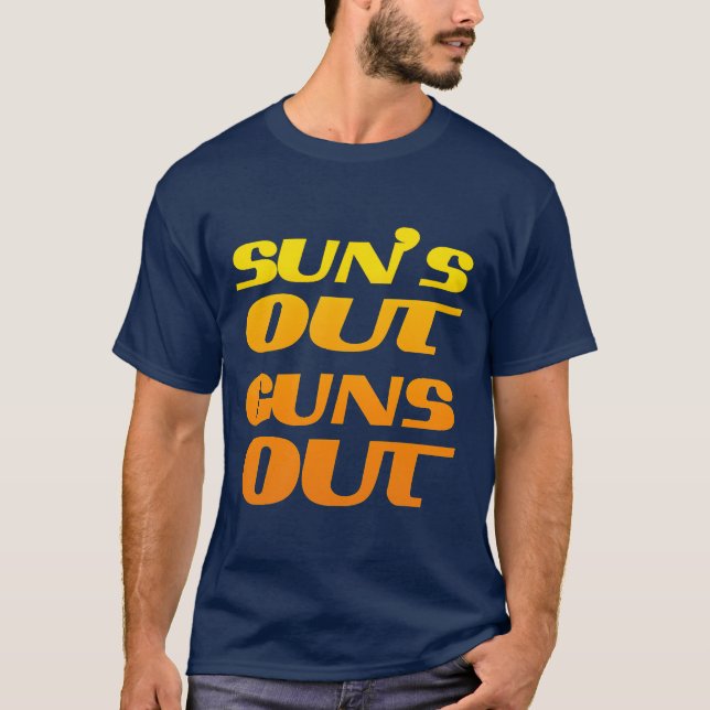 CAMISETA SUNS FORA ARMAS NA MALHAÇÃO E GYM (Frente)