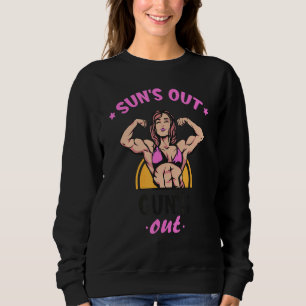 Camiseta Sun's Out Guns Out Women Out Bodybuilding Malhação