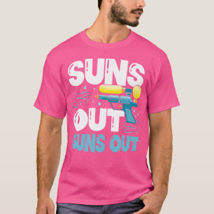 Camiseta Suns Sai Jogando Fora de Água Gun Esguicho de Arma