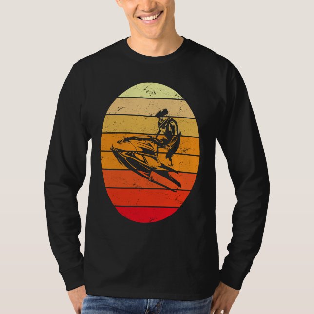 Camiseta Sunset Beach Vintage Jet Ski (Frente)