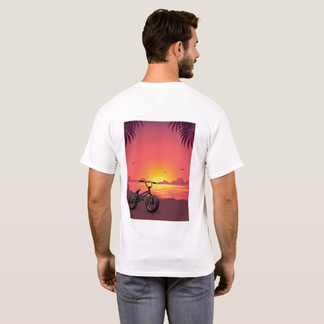 Camiseta sunset BMX (Parte Traseira Completa)