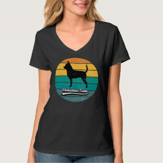 Camiseta Sunset Chihuahua Team Dog Bread Silhouette