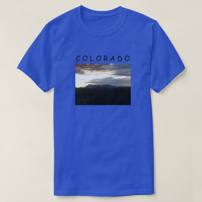 Camiseta Sunset Colorado (Frente do Design)