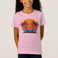 Sunset com Palm Trees Vetor-98802