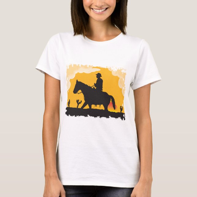Camiseta Sunset Cowboy (Frente)