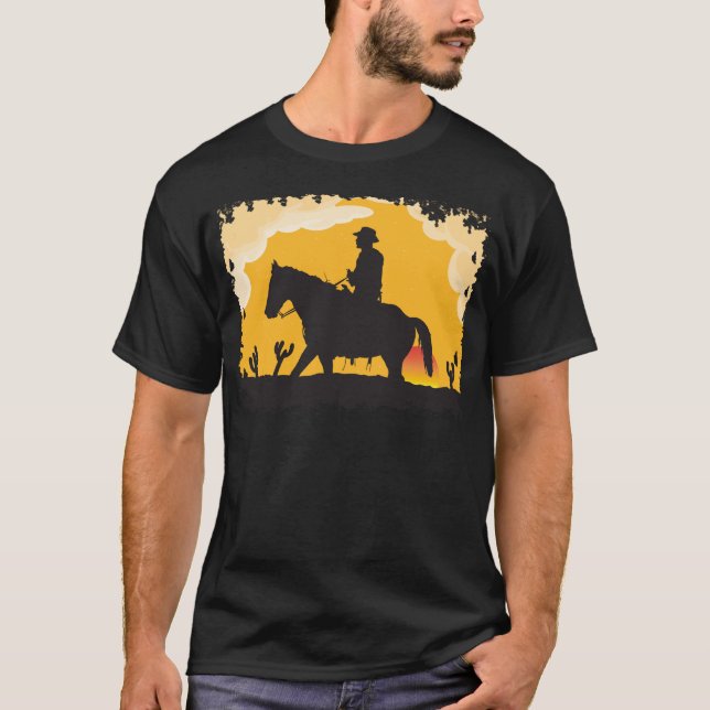 Camiseta Sunset Cowboy (Frente)