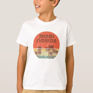 Camiseta Sunset de colheita da Flórida de Miami Beach