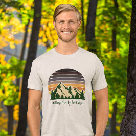Camiseta Sunset de Floresta de Viagem Personalizada legal