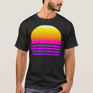 Camiseta Sunset de onda sintética